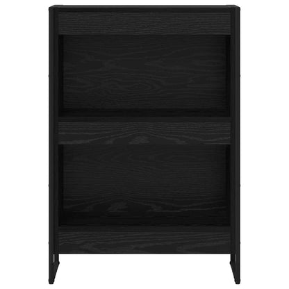 Book Cabinet Black Oak 60 x 30 x 86.5 cm Engineered Wood