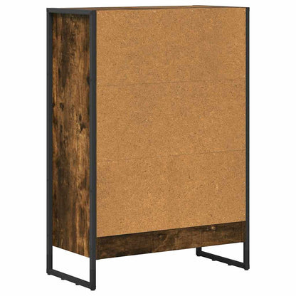Book Cabinet Smoke Oak 60 x 30 x 86.5 cm Engineered Wood