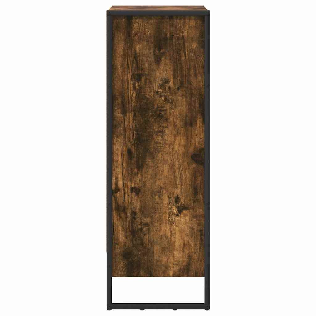 Book Cabinet Smoke Oak 60 x 30 x 86.5 cm Engineered Wood
