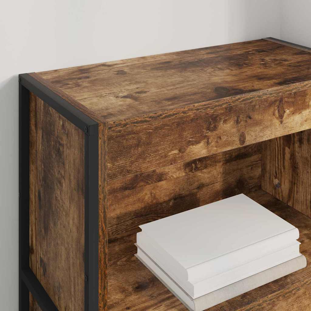 Book Cabinet Smoke Oak 60 x 30 x 121 cm Engineered Wood