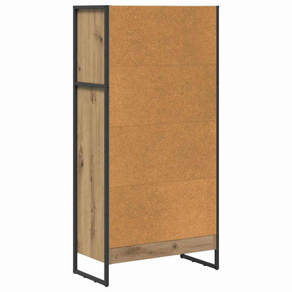 Book Cabinet 60 x 30 x 121 cm Engineered Wood Artisian Oak