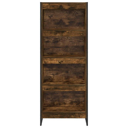Book Cabinet Smoke Oak 60 x 30 x 155 cm Engineered Wood