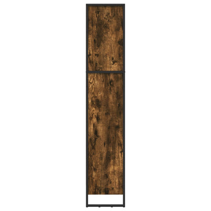 Book Cabinet Smoke Oak 60 x 30 x 155 cm Engineered Wood