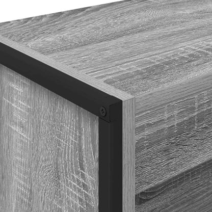 Book Cabinet Grey Sonoma 60 x 30 x 155 cm Engineered Wood