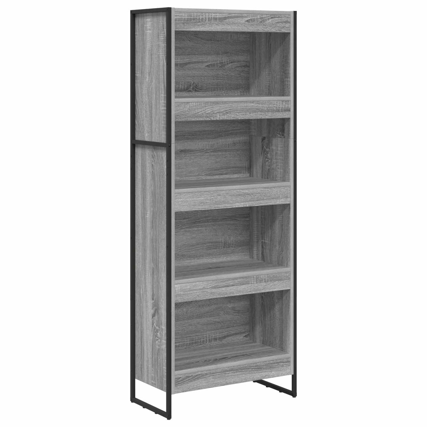 Book Cabinet Grey Sonoma 60 x 30 x 155 cm Engineered Wood