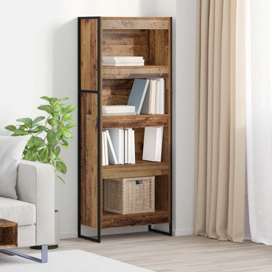 Book Cabinet 60 x 30 x 155 cm Engineered Wood Old Wood