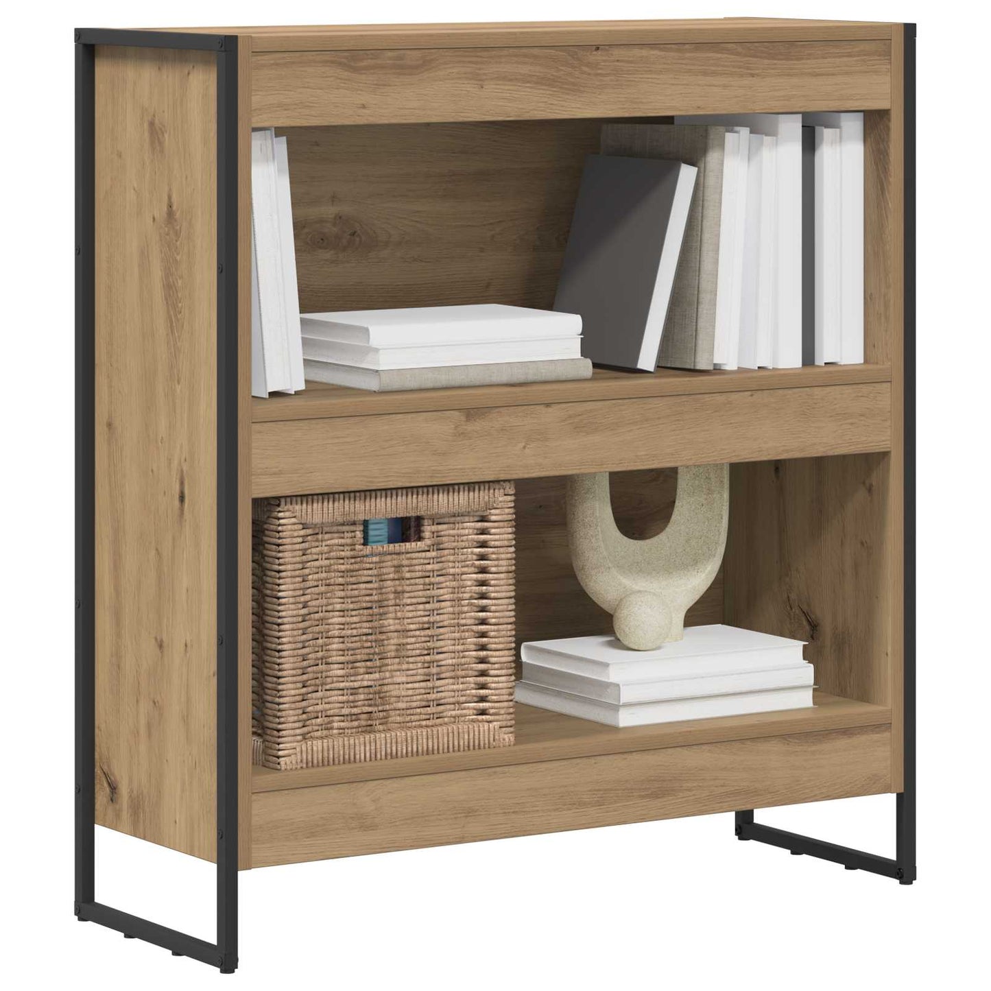 Book Cabinet 80 x 30 x 86.5 cm Engineered Wood Artisian Oak