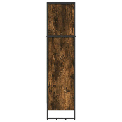 Book Cabinet Smoke Oak 80 x 30 x 121 cm Engineered Wood