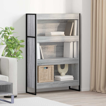 Book Cabinet Grey Sonoma 80 x 30 x 121 cm Engineered Wood