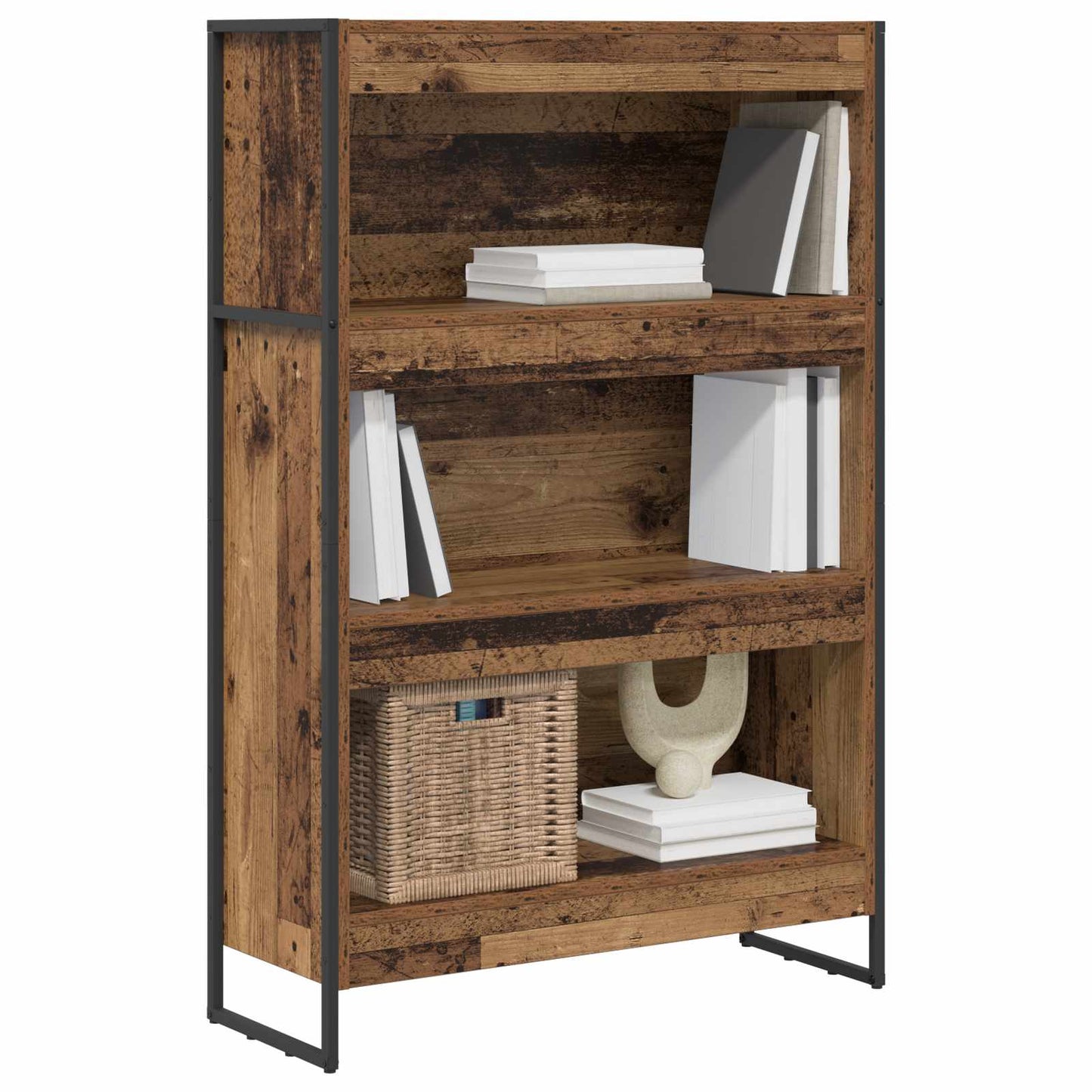 Book Cabinet Old Wood 80 x 30 x 121 cm Engineered Wood