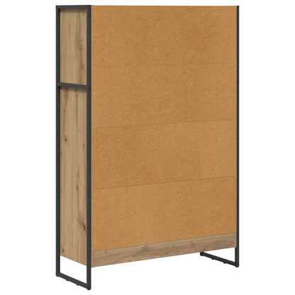 Book Cabinet 80 x 30 x 121 cm Engineered Wood Artisian Oak