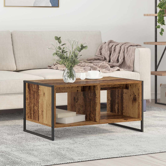 Coffee Table Old Wood 80 x 50 x 40 cm Engineered Wood