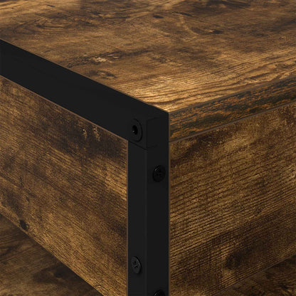 Coffee Table Smoke Oak 80 x 50 x 40 cm Engineered Wood