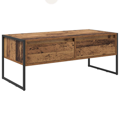 Coffee Table Old Wood 100 x 46 x 40 cm Engineered Wood