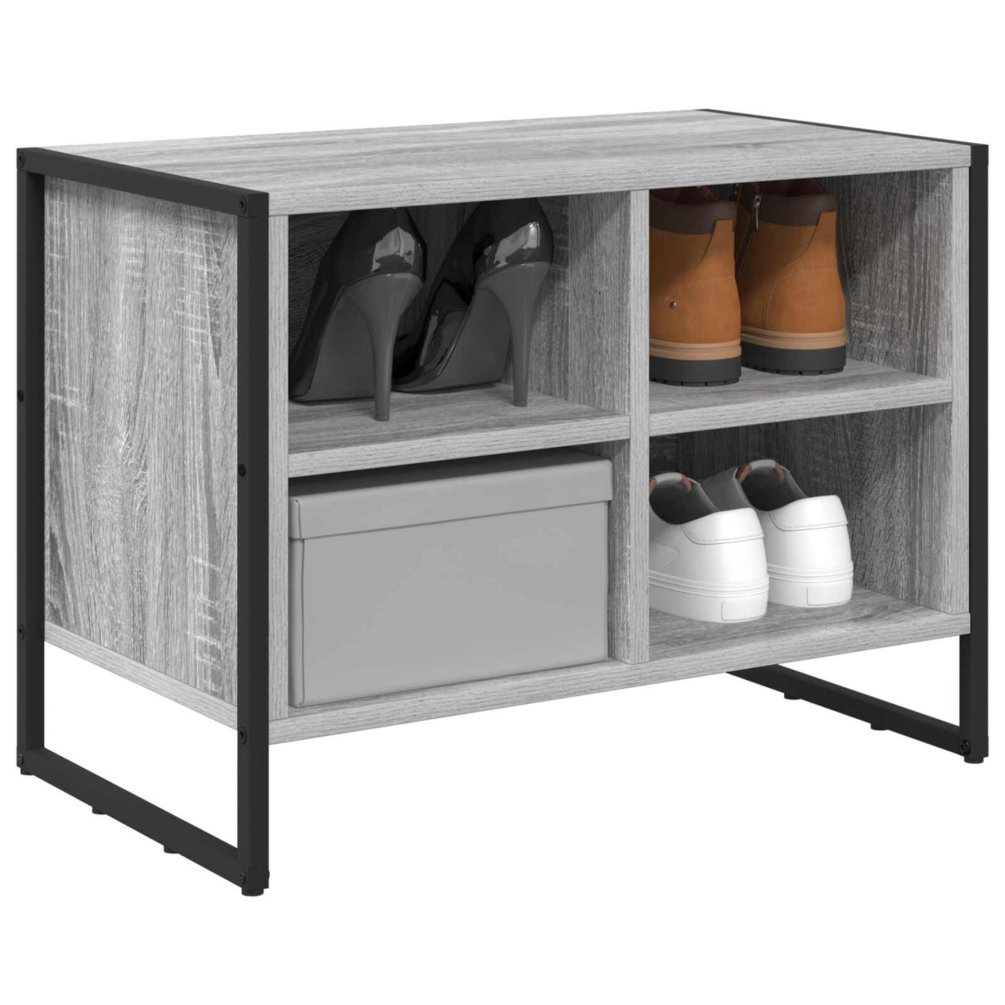 Shoe Cabinet Grey Sonoma 60 x 35 x 44 cm Engineered Wood
