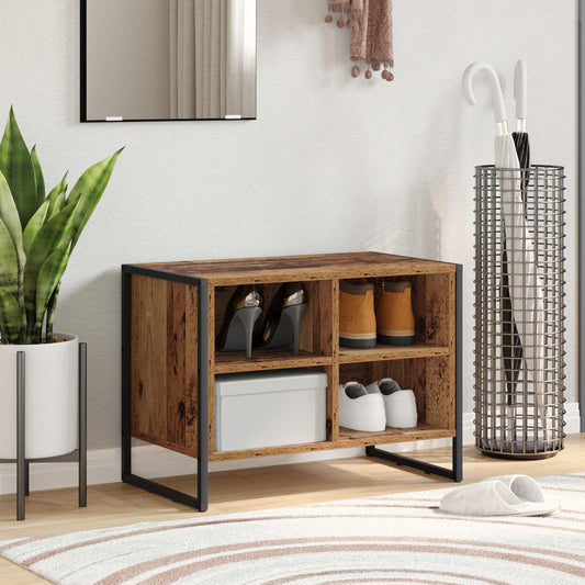 Shoe Cabinet 60 x 35 x 44 cm Engineered Wood Old Wood
