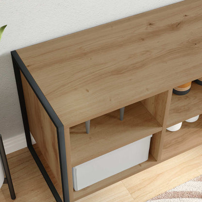 Shoe Cabinet 60 x 35 x 44 cm Engineered Wood Artisian Oak