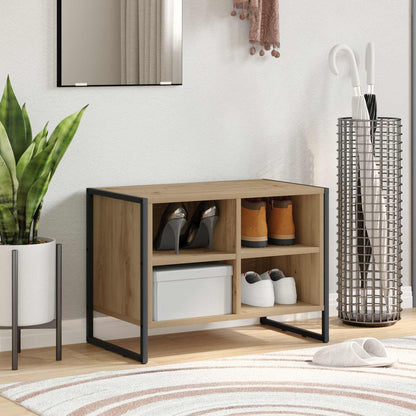 Shoe Cabinet 60 x 35 x 44 cm Engineered Wood Artisian Oak