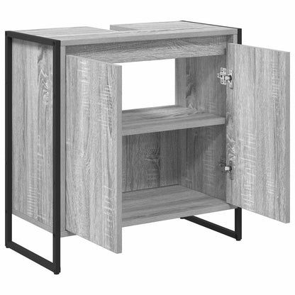 Bathroom Cabinet Grey Sonoma 60 x 30 x 60 cm Engineered Wood