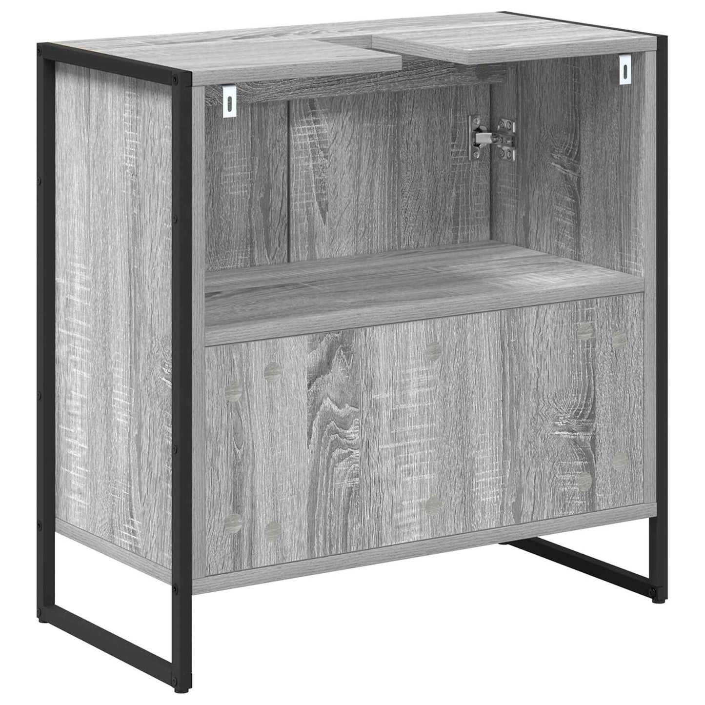 Bathroom Cabinet Grey Sonoma 60 x 30 x 60 cm Engineered Wood