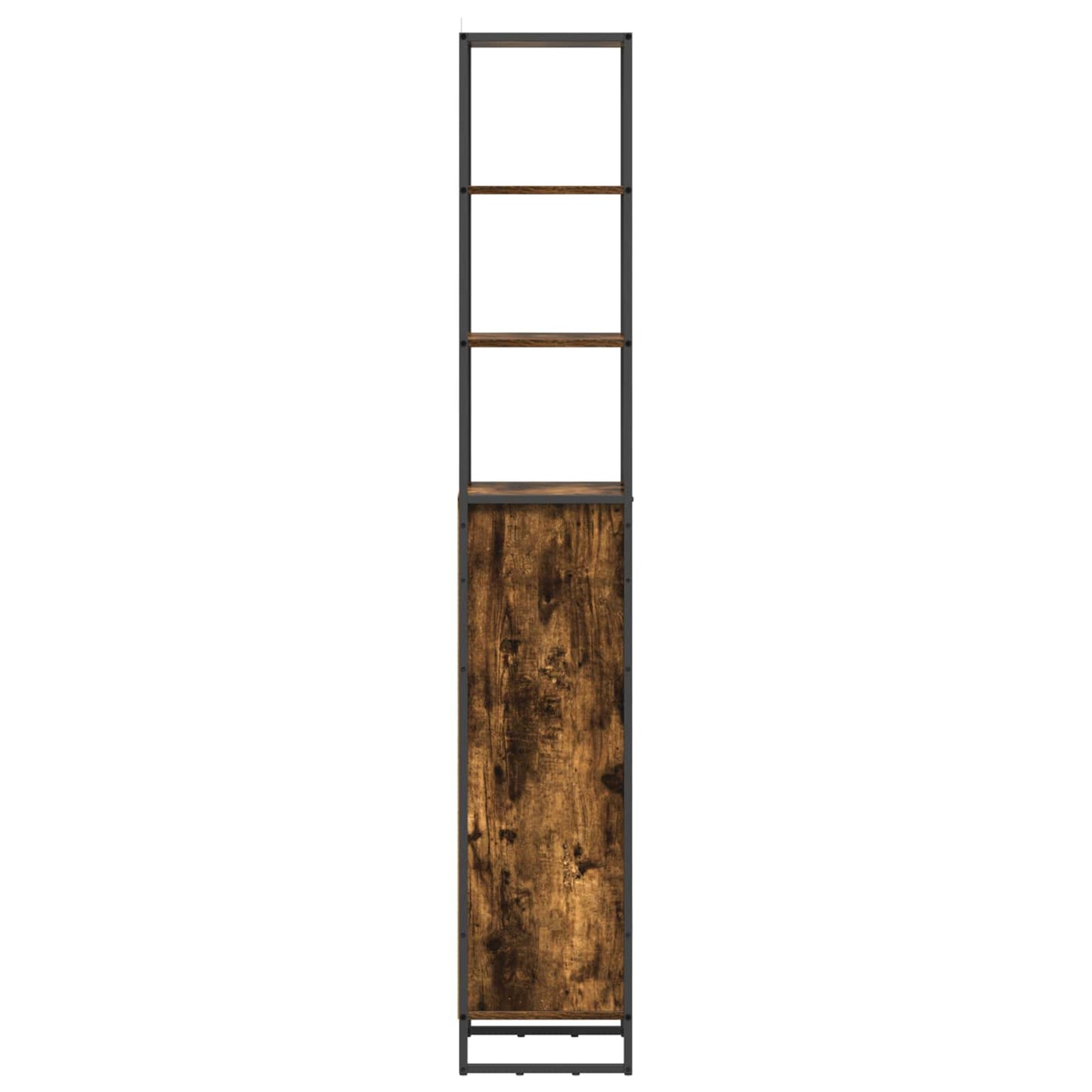 Bathroom Cabinet Smoke Oak 40 x 30 x 180 cm Engineered Wood
