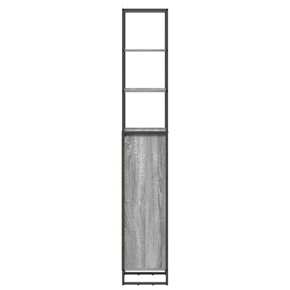 Bathroom Cabinet Grey Sonoma 40 x 30 x 180 cm Engineered Wood
