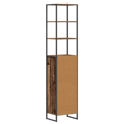 Bathroom Cabinet Old Wood 40 x 30 x 180 cm Engineered Wood