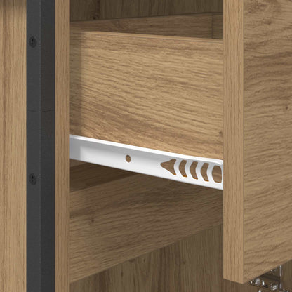 Bathroom Cabinet Artisian Oak 40 x 30 x 180 cm Engineered Wood