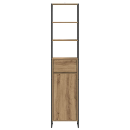 Bathroom Cabinet Artisian Oak 40 x 30 x 180 cm Engineered Wood