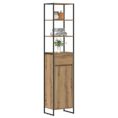 Bathroom Cabinet Artisian Oak 40 x 30 x 180 cm Engineered Wood