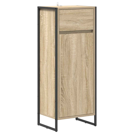 Bathroom Cabinet Sonoma 40 x 30 x 100 cm Engineered Wood