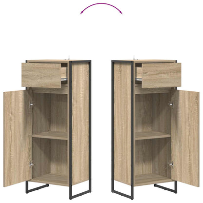 Bathroom Cabinet Sonoma 40 x 30 x 100 cm Engineered Wood