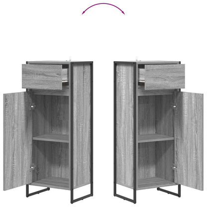 Bathroom Cabinet Grey Sonoma 40 x 30 x 100 cm Engineered Wood