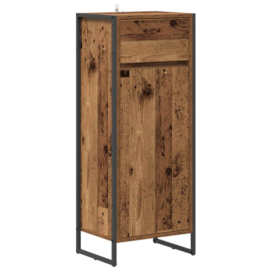 Bathroom Cabinet Old Wood 40 x 30 x 100 cm Engineered Wood