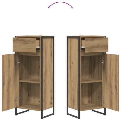 Bathroom Cabinet Artisian Oak 40 x 30 x 100 cm Engineered Wood