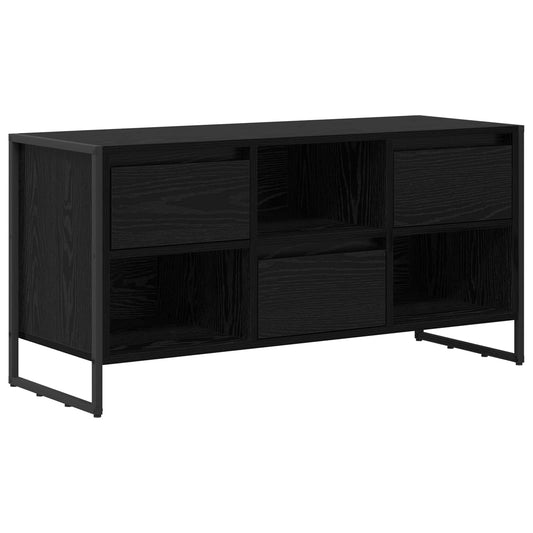 TV Cabinet 100 x 36 x 49.5 cm Black Oak Engineered Wood