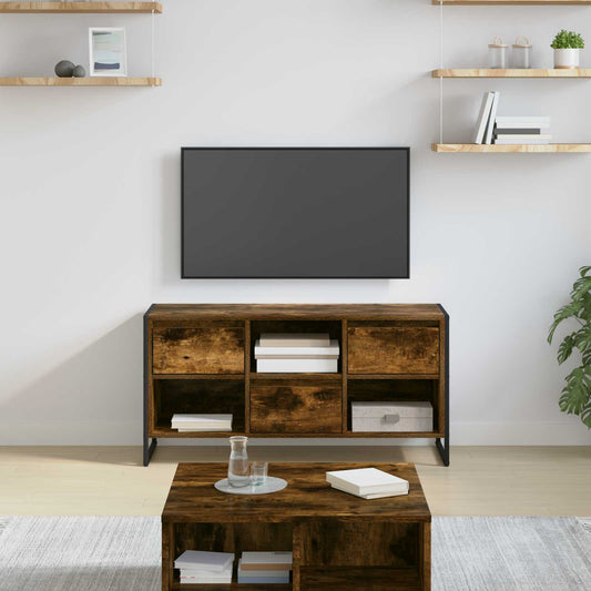 TV Cabinet 100 x 36 x 49.5 cm Smoke Oak Engineered Wood