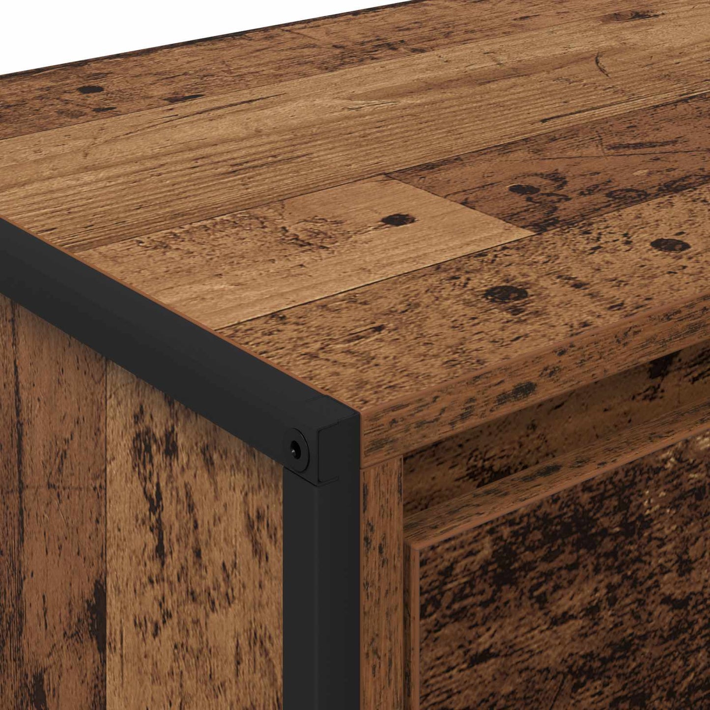 TV Cabinet Old Wood 100 x 36 x 49.5 cm Engineered Wood