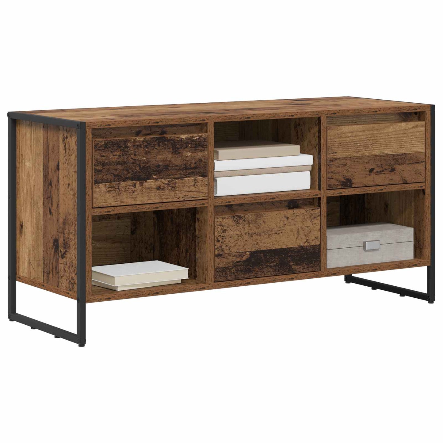 TV Cabinet Old Wood 100 x 36 x 49.5 cm Engineered Wood