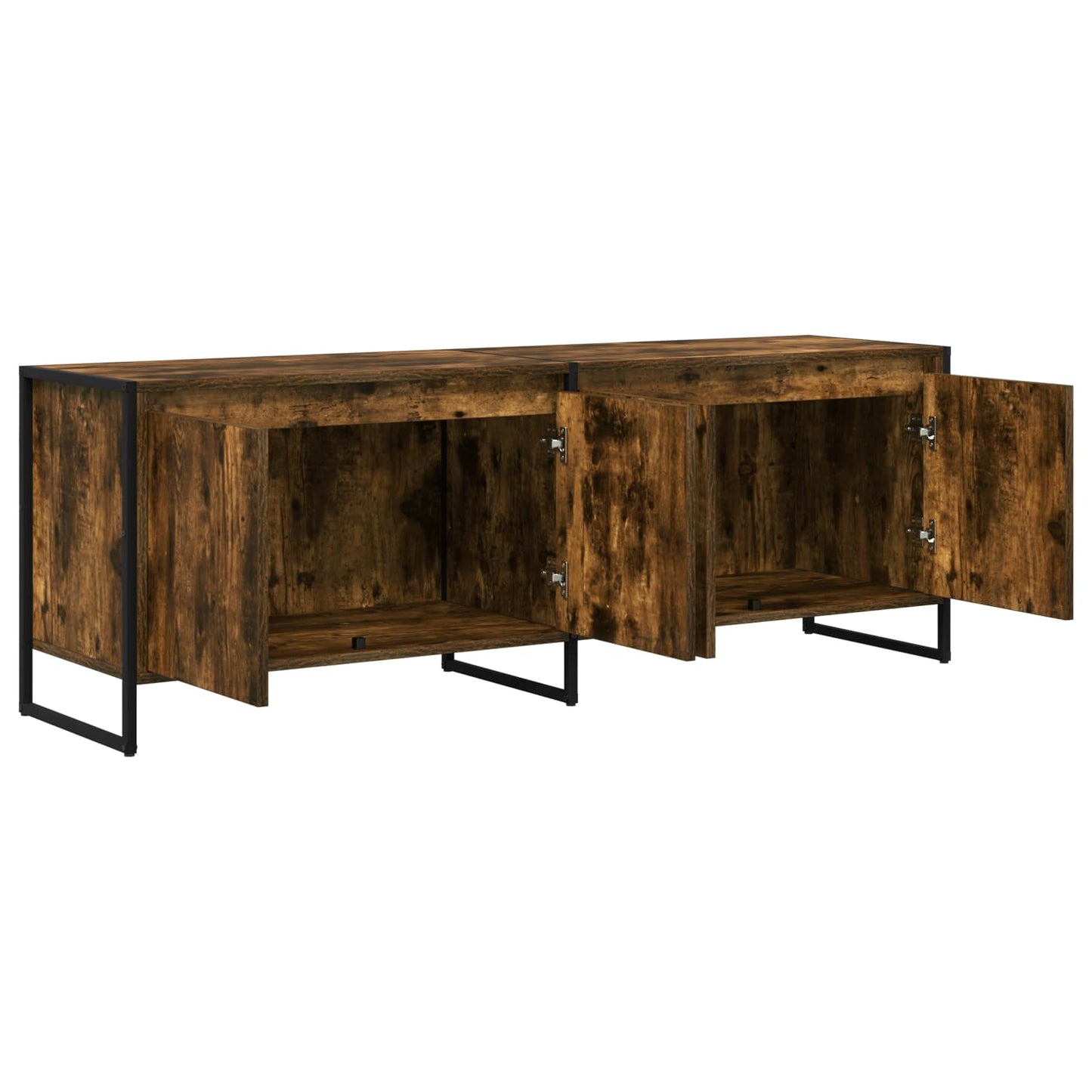 TV Cabinet Smoke Oak 140 x 36 x 49.5 cm Engineered Wood