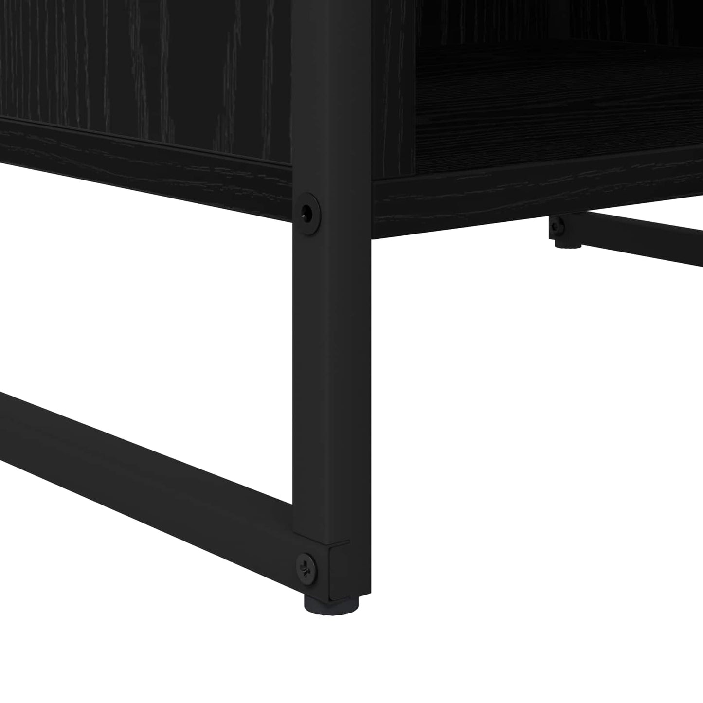 TV Cabinet Black Oak 170.5 x 36 x 30.5 cm Engineered Wood