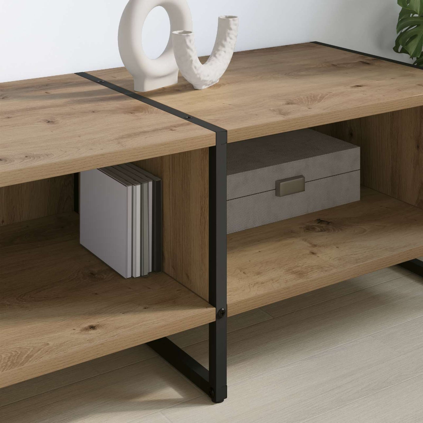 TV Cabinet 170.5 x 36 x 30.5 cm Artisian Oak Engineered Wood