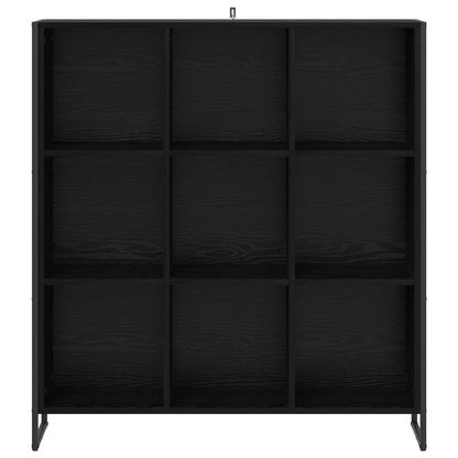 Book Cabinet Black Oak 99.5 x 30 x 108.5 cm Engineered Wood