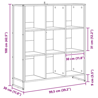 Book Cabinet Sonoma 99.5 x 30 x 108.5 cm Engineered Wood