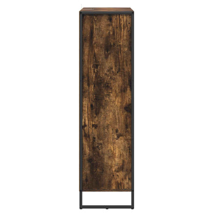 Book Cabinet Smoke Oak 99.5 x 30 x 108.5 cm Engineered Wood