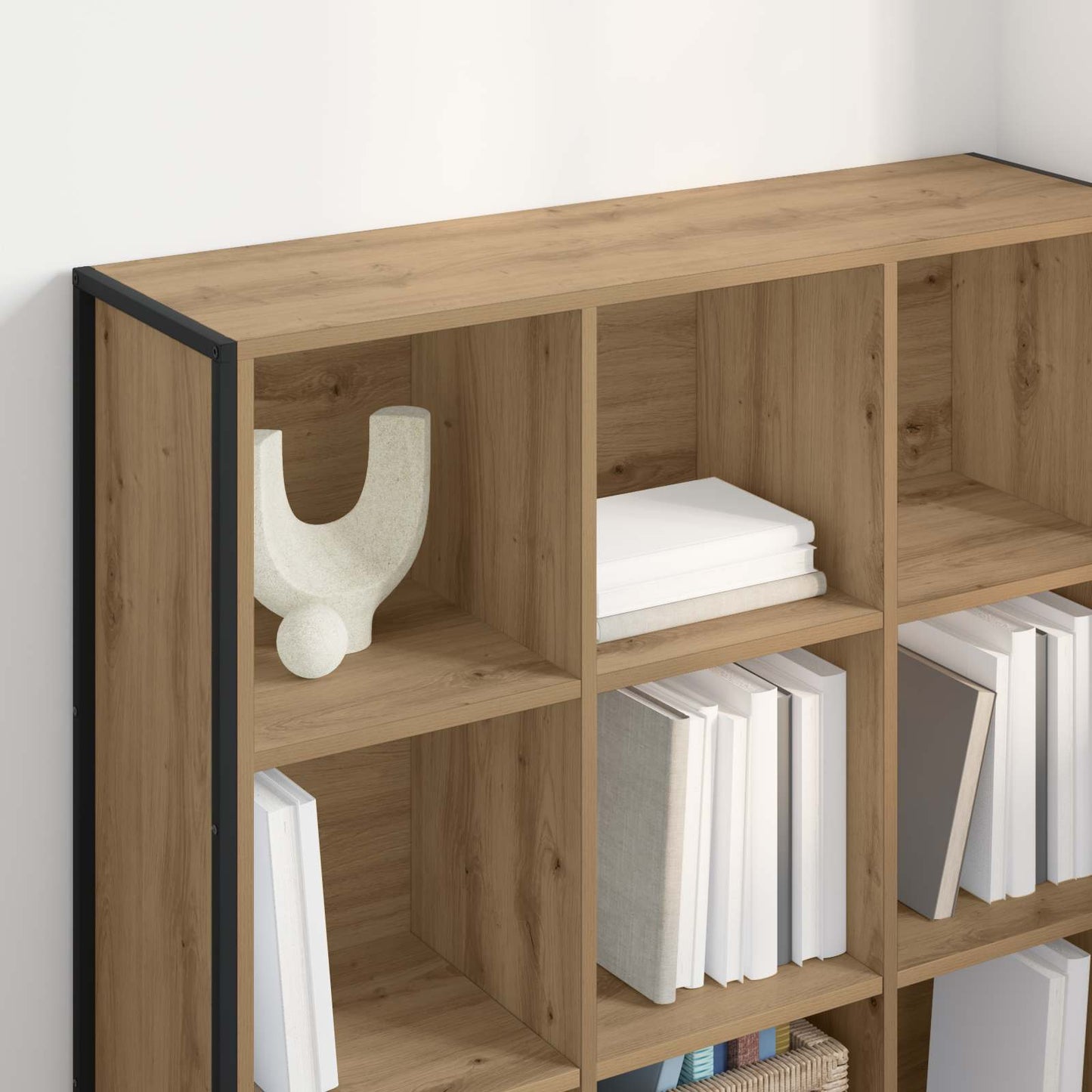 Book Cabinet 99.5 x 30 x 108.5 cm Engineered Wood Artisian Oak