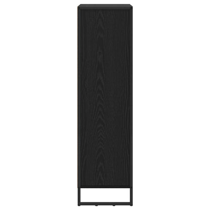 Book Cabinet Black Oak 99.5 x 30 x 108.5 cm Engineered Wood