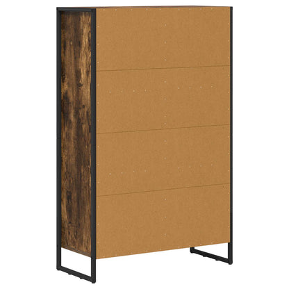Book Cabinet Smoke Oak 99.5 x 30 x 108.5 cm Engineered Wood