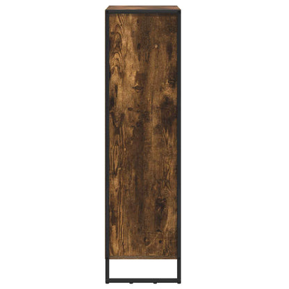 Book Cabinet Smoke Oak 99.5 x 30 x 108.5 cm Engineered Wood