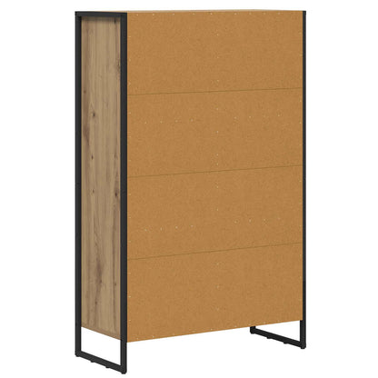 Book Cabinet 99.5 x 30 x 108.5 cm Engineered Wood Artisian Oak